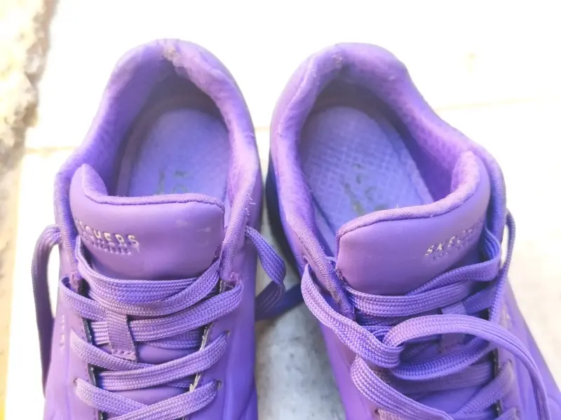 Zapatillas deportivas moradas Skechers para mujer - 5