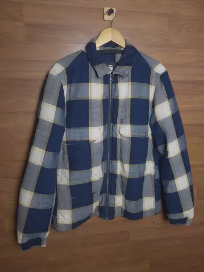 Chaqueta de franela a cuadros azul y blanco G-STAR - miniatura 1