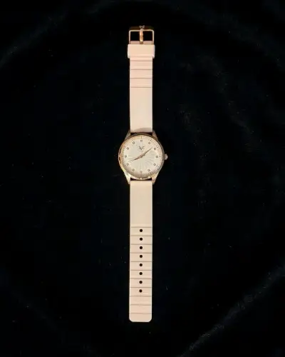 Reloj de pulsera versace dorado  correa palo rosa - miniatura 2