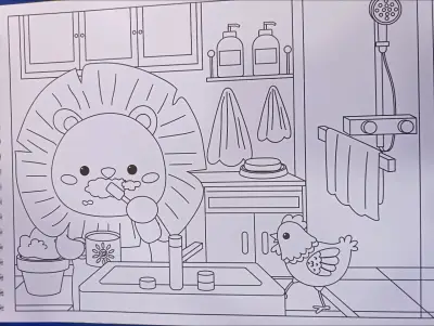 Libro para colorear Cozy en el Hogar - miniatura 4