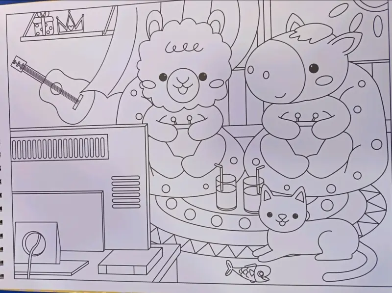 Libro para colorear Cozy en el Hogar - 6