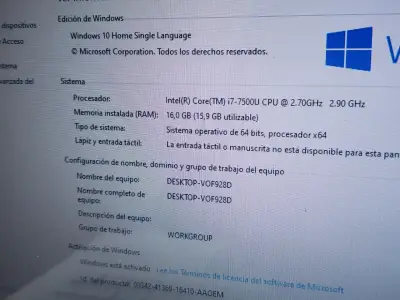 Laptop HP Pavilion Intel Core i7 16GB RAM - miniatura 3