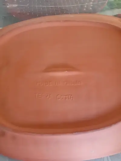 Bandeja de terracota con relieve de frutas - miniatura 2