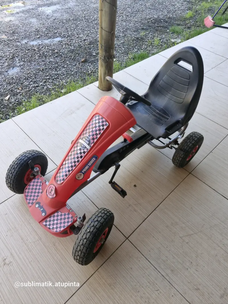 Kart a pedales infantil rojo Rally Prime - 2