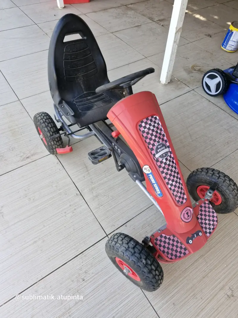 Kart a pedales infantil rojo Rally Prime - 4