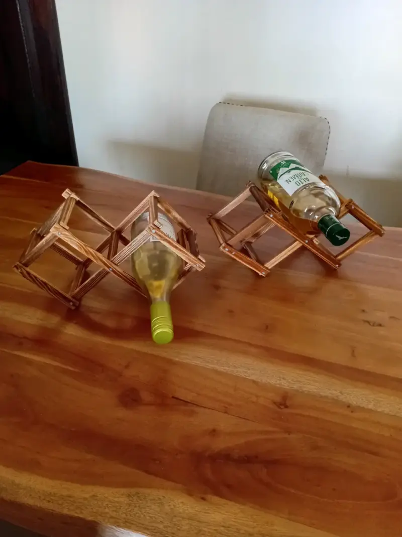 Soporte de madera para botellas de vino - 4