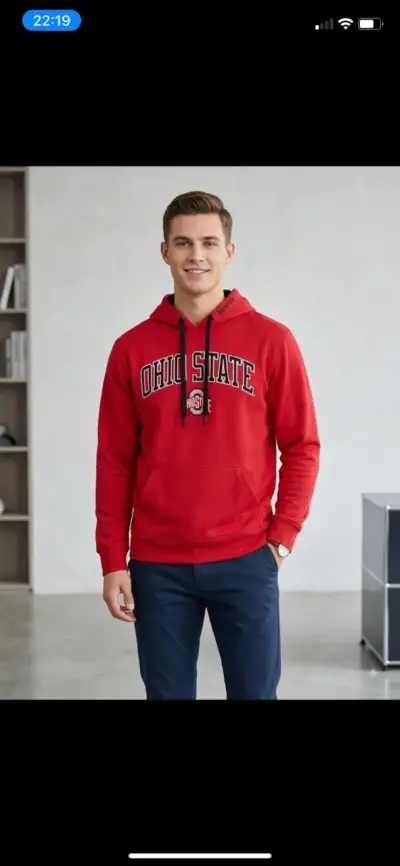 Polerón Rojo Ohio State para Hombre - miniatura 1
