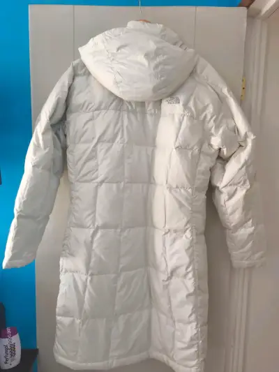 Abrigo largo acolchado blanco The North Face para mujer - miniatura 2