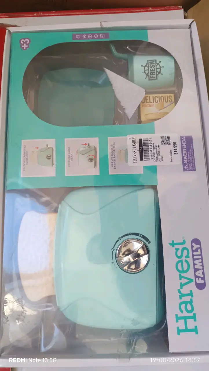 Set de juguete licuadora y tostadora Harvest Family - 3