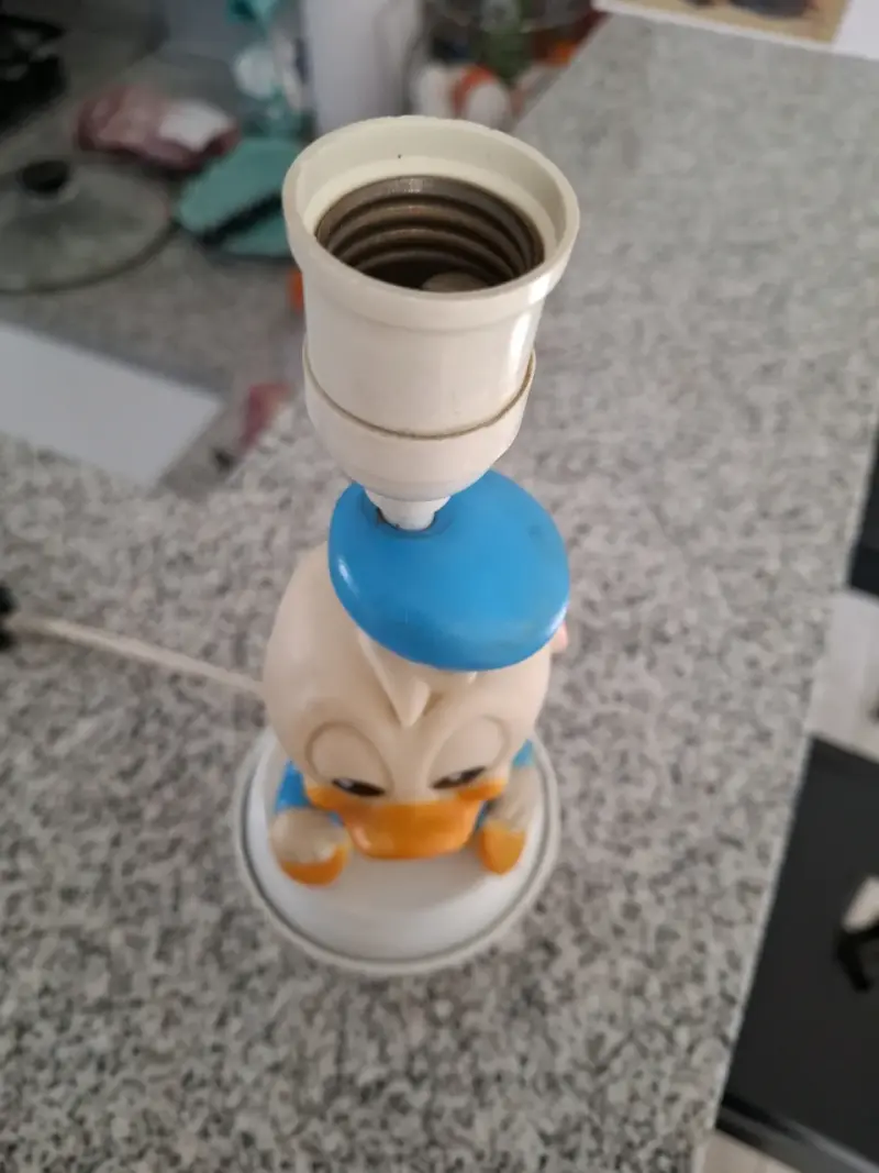 Lámpara pato Donald de goma años 80 - 3
