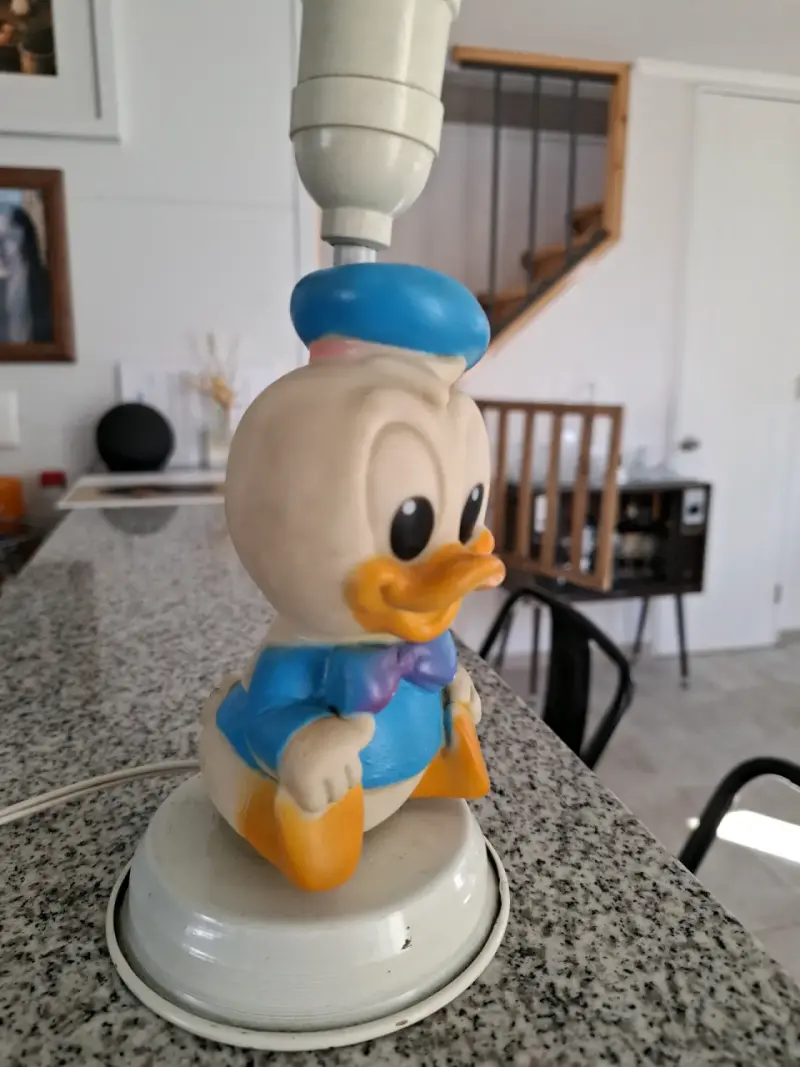 Lámpara pato Donald de goma años 80 - 4