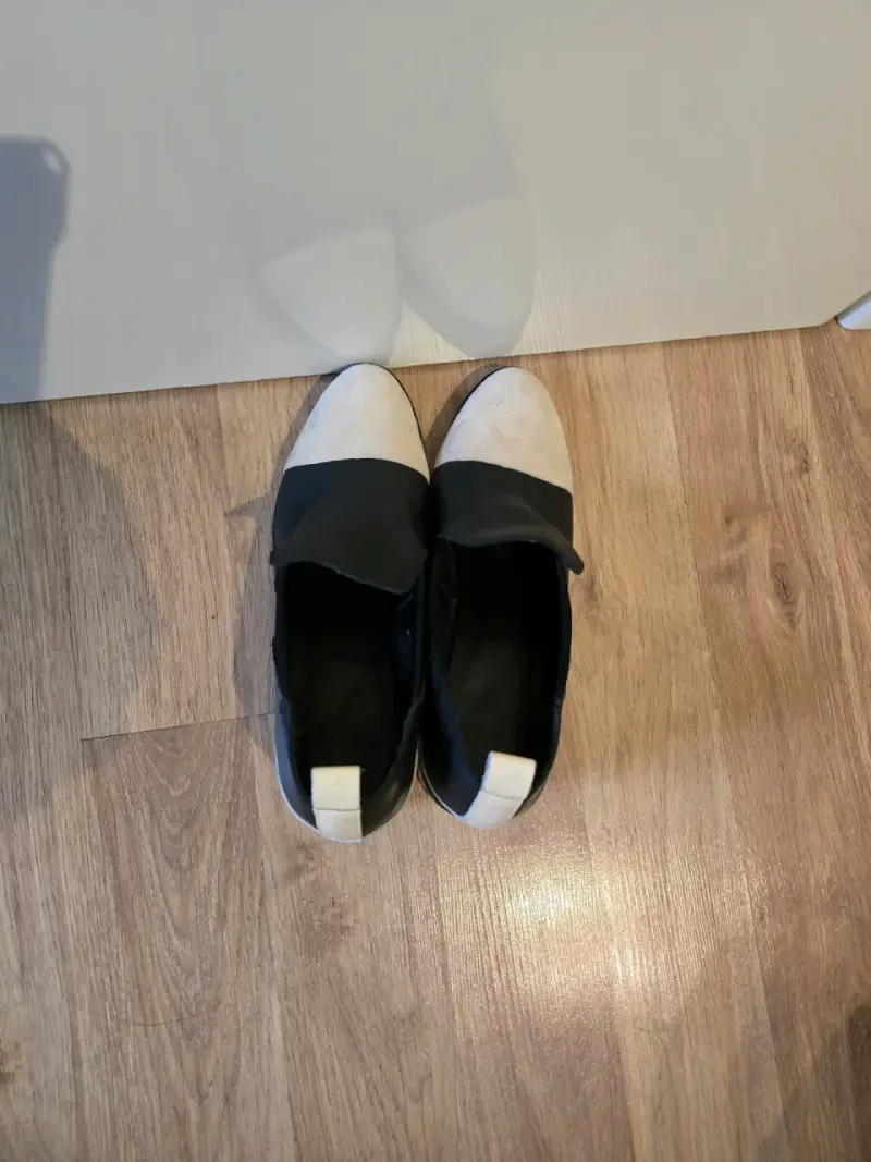Zapatos de cuero bicolor para mujer - 3