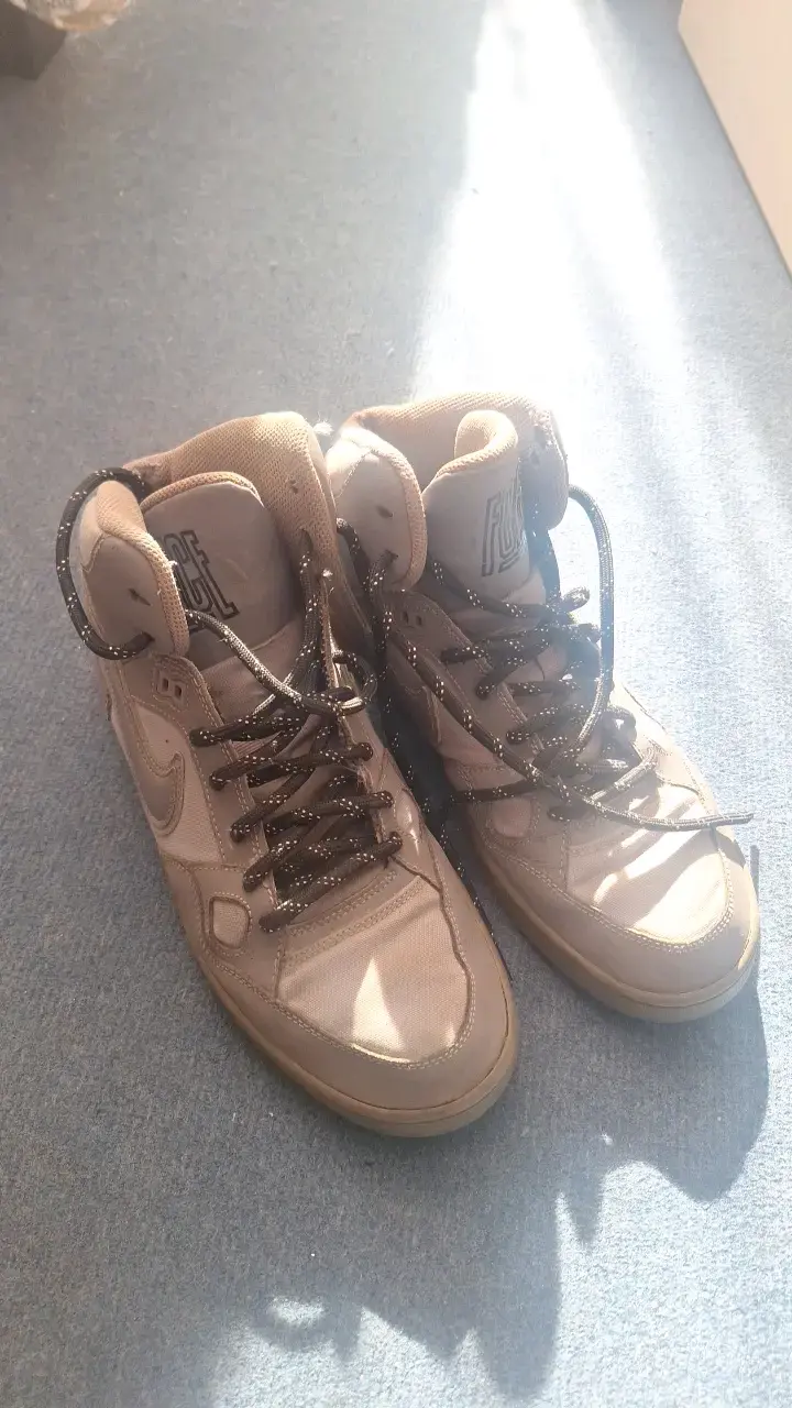 Zapatillas Nike Force Mid Top Beige - 1