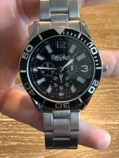 Reloj de pulsera Moschino negro con cronógrafo - miniatura 2