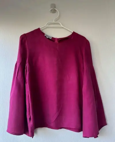 Blusa manga larga fucsia Singolare - miniatura 1