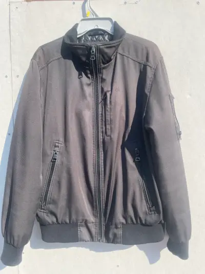 Chaqueta Calvin Klein negra con cierre - miniatura 1