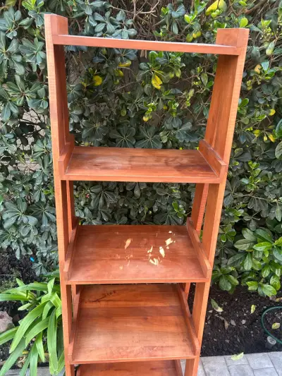 Estantería de madera estilo escalera - miniatura 4