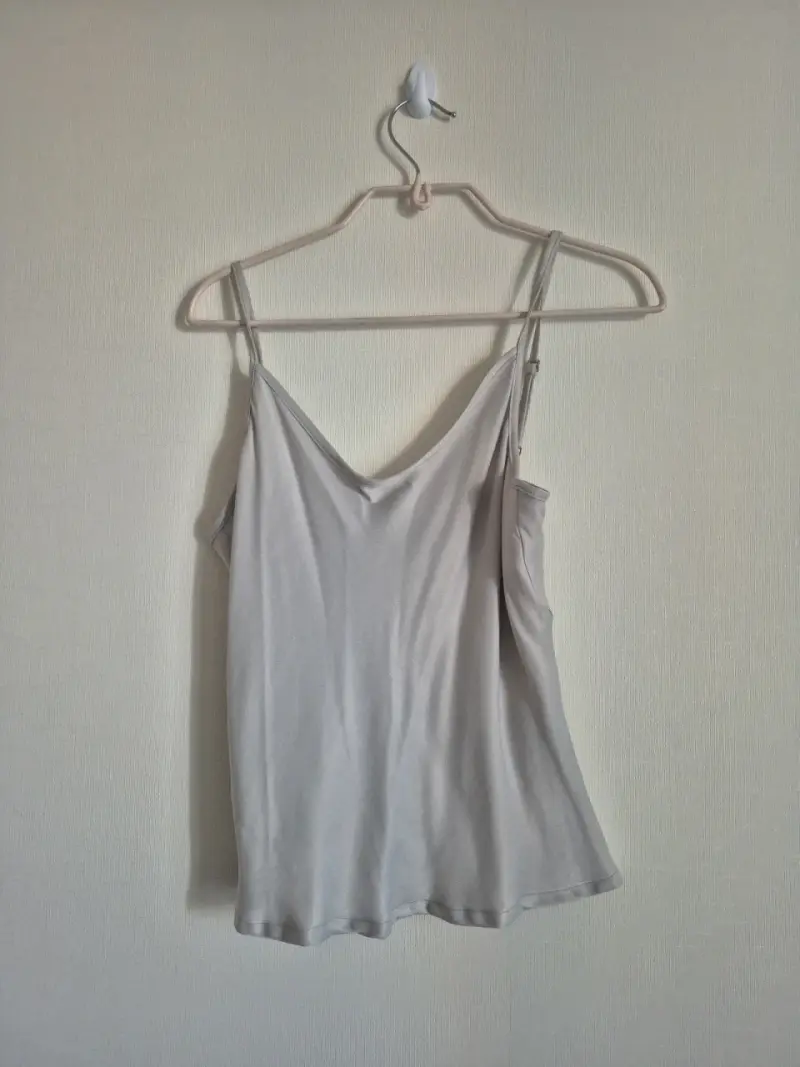 Blusa de tirantes gris Singolare talla S - 1