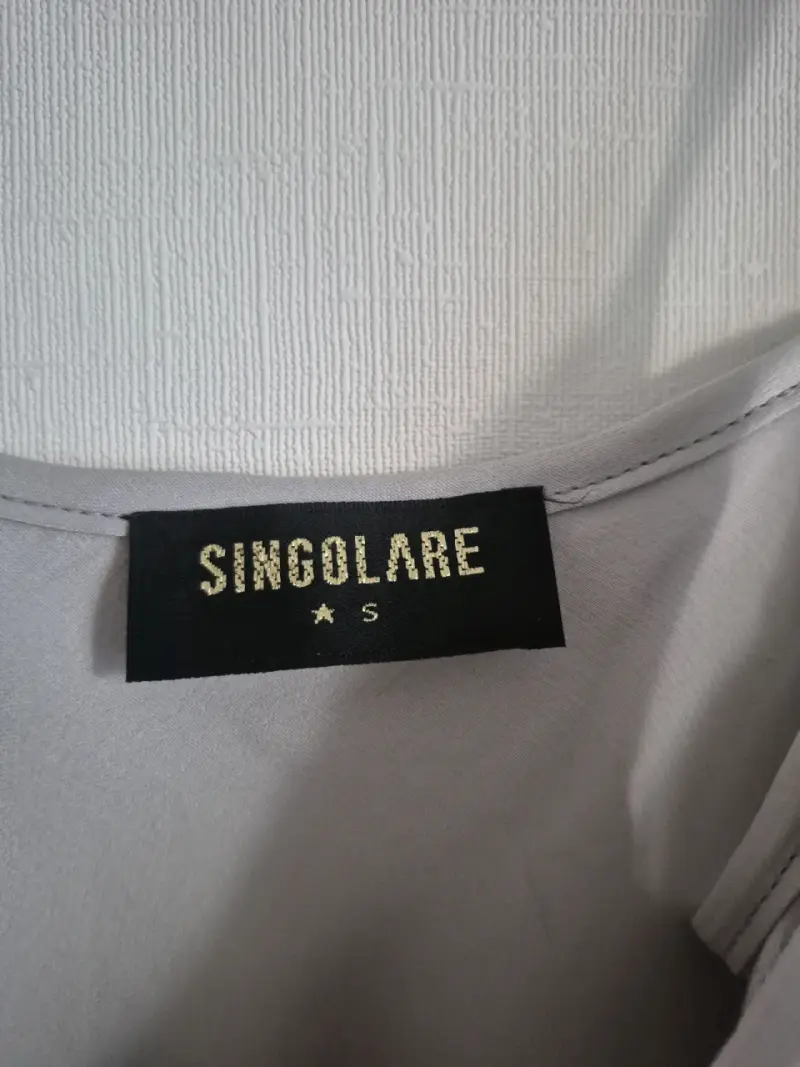 Blusa de tirantes gris Singolare talla S - 2