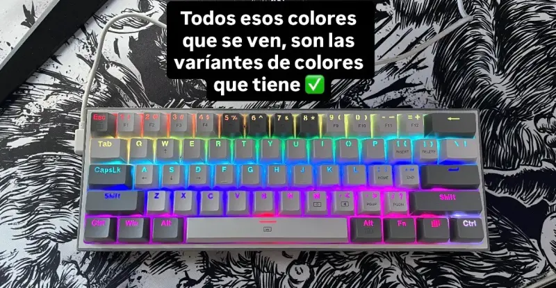 Teclado Mecánico RGB Redragon Fizz K617 - 4