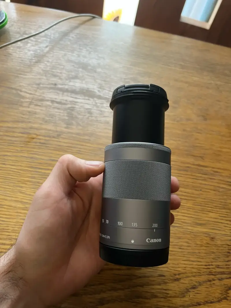 Canon EF-M 55-200mm f4.5-6.3 IS STM Lens - Silver - 3