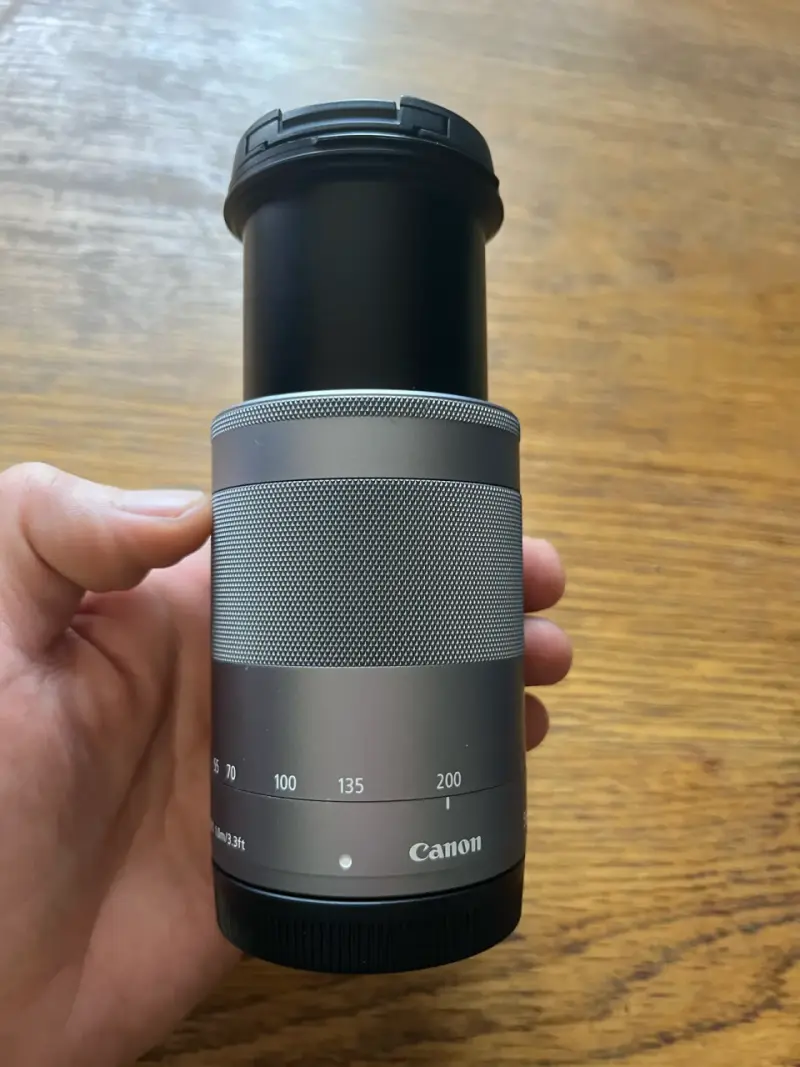 Canon EF-M 55-200mm f4.5-6.3 IS STM Lens - Silver - 4