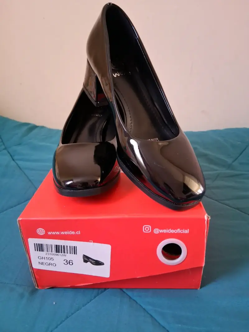 Zapatos de Tacón Negro Weide Talla 36 - 1