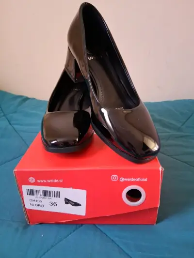 Zapatos de Tacón Negro Weide Talla 36 - miniatura 1