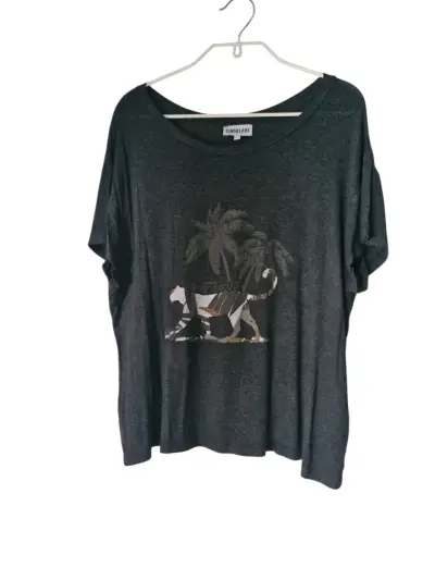 Polera gris con diseño de tigre Singolare - miniatura 1