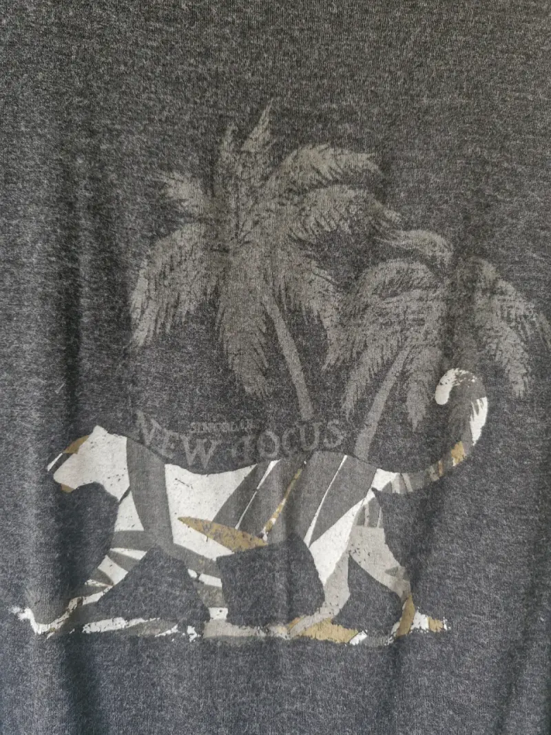 Polera gris con diseño de tigre Singolare - 4