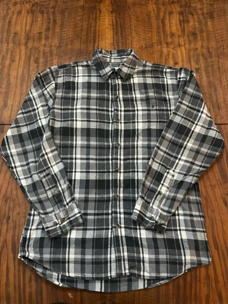 Camisa de franela a cuadros para hombre - 2