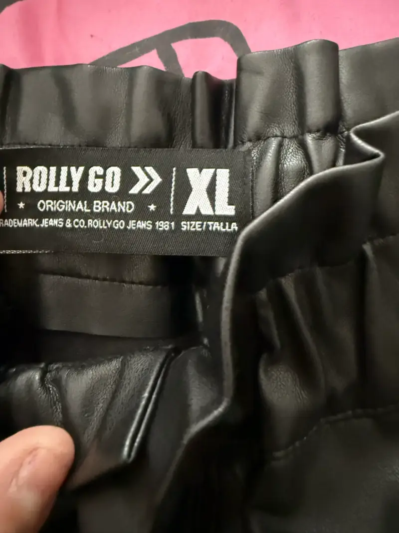 Pantalones de cuero sintético Rolly Go talla XL - 2