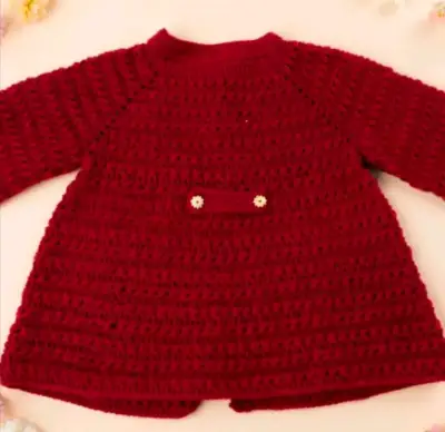 Abrigo tejido a crochet - miniatura 4