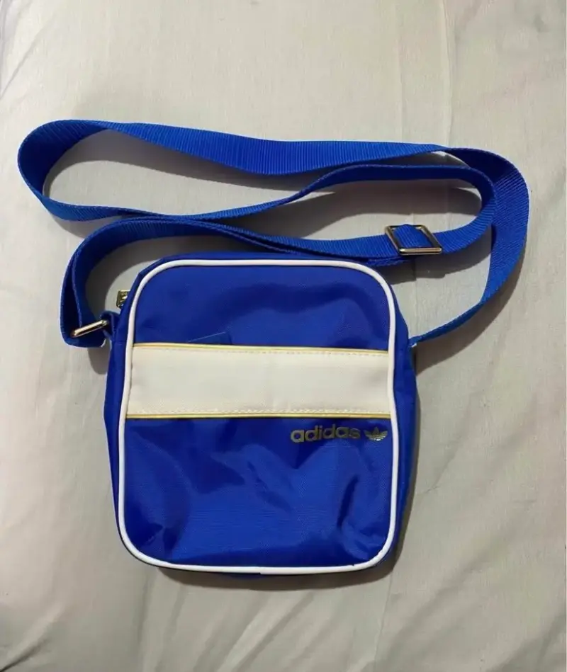 Bolso bandolera azul Adidas original - 1