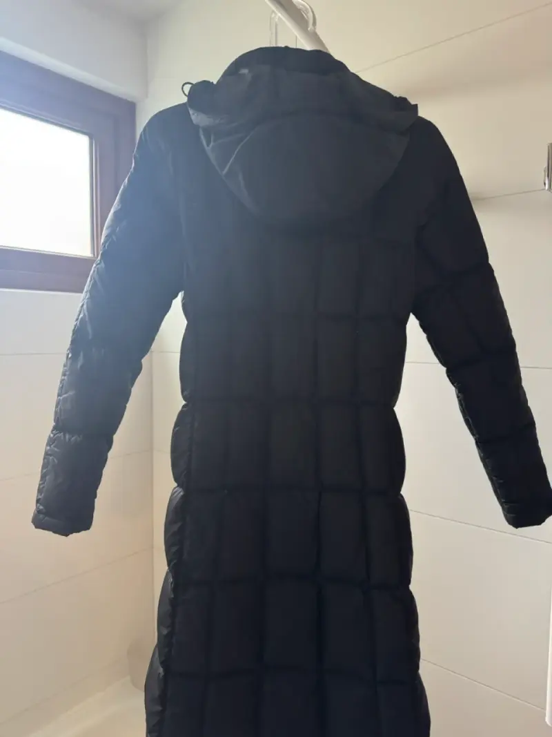 Abrigo largo negro con capucha The North Face XS - 4