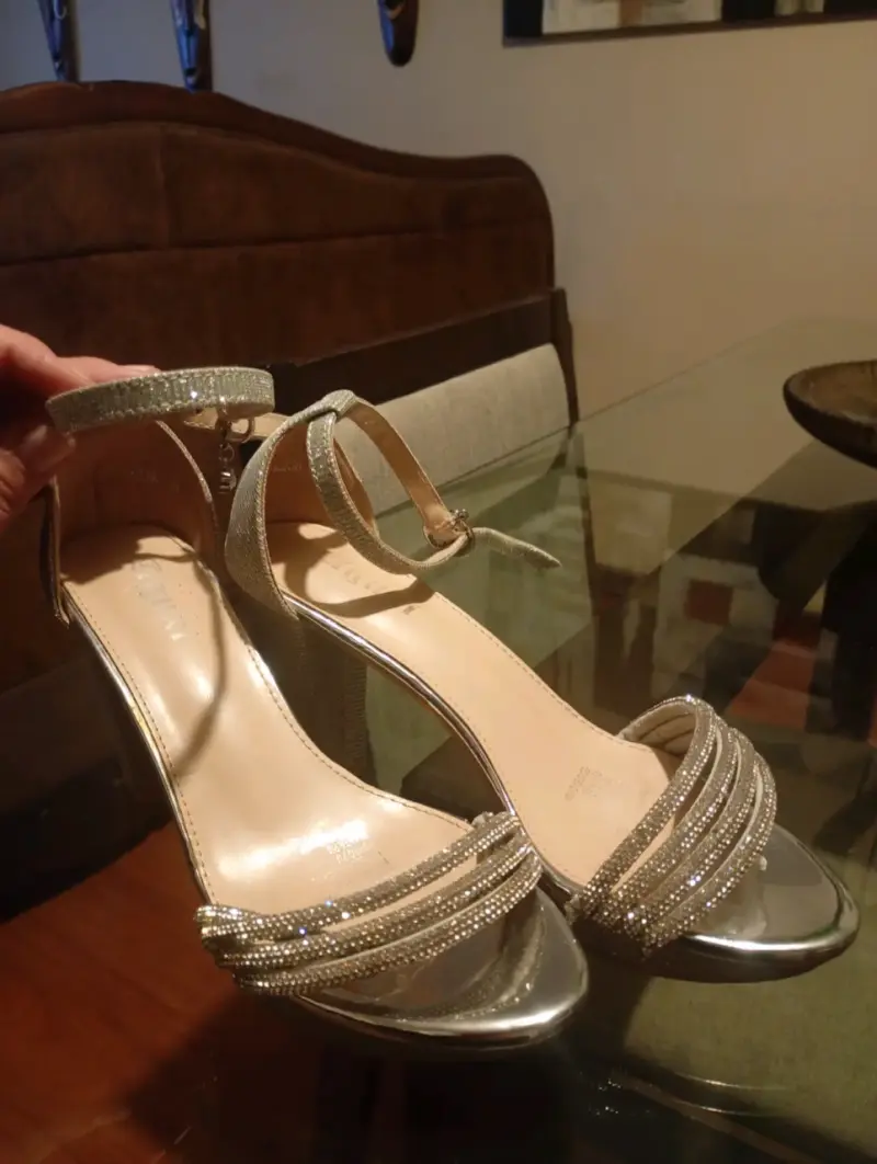 Botines de cuero negro con detalles animal print - 6