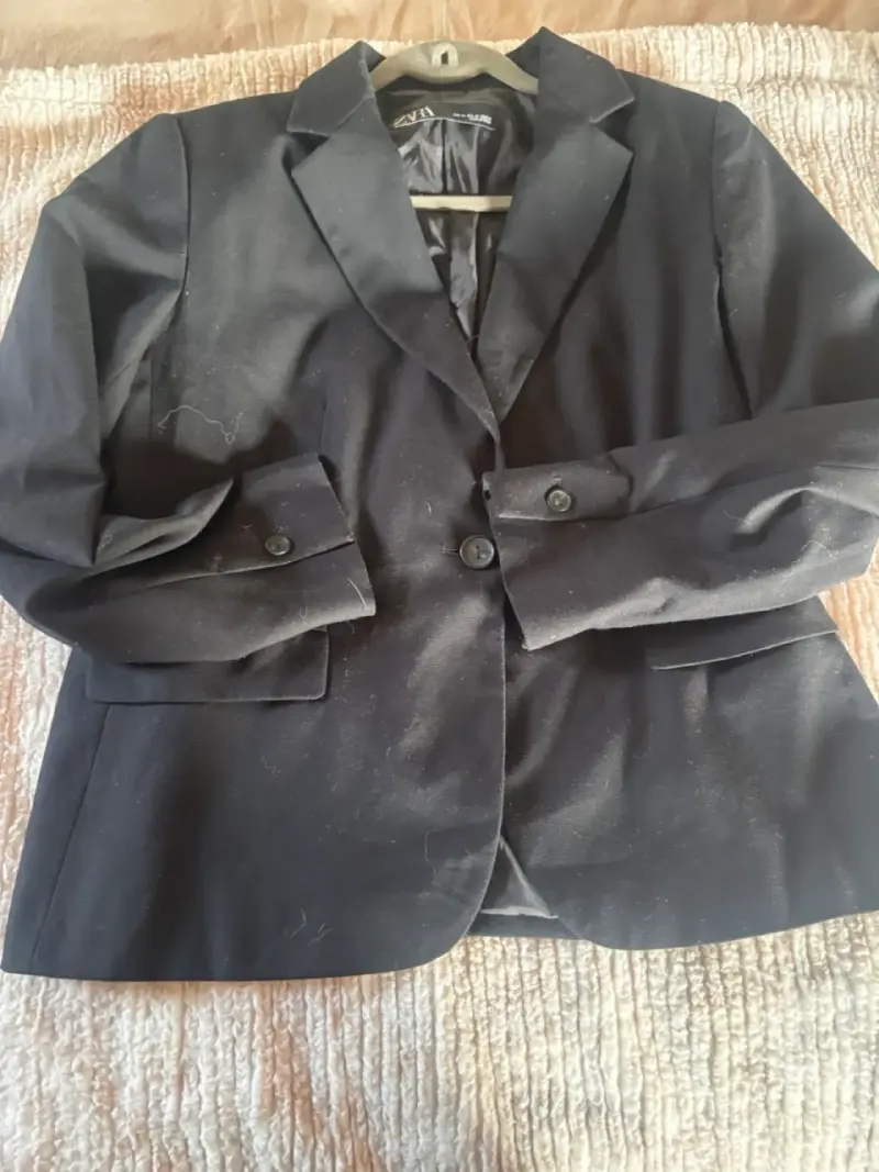 Blazer negro elegante para mujer Zara - 2