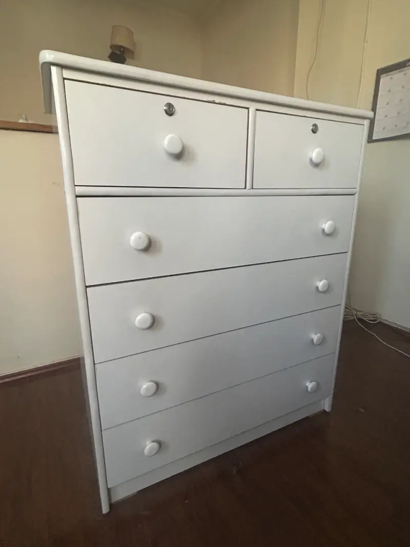 Cómoda de Madera Blanca con Cajones - 2