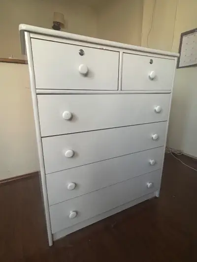 Cómoda de Madera Blanca con Cajones - miniatura 2