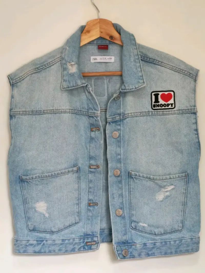 Chaqueta de mezclilla Zara Snoopy para niños - 1