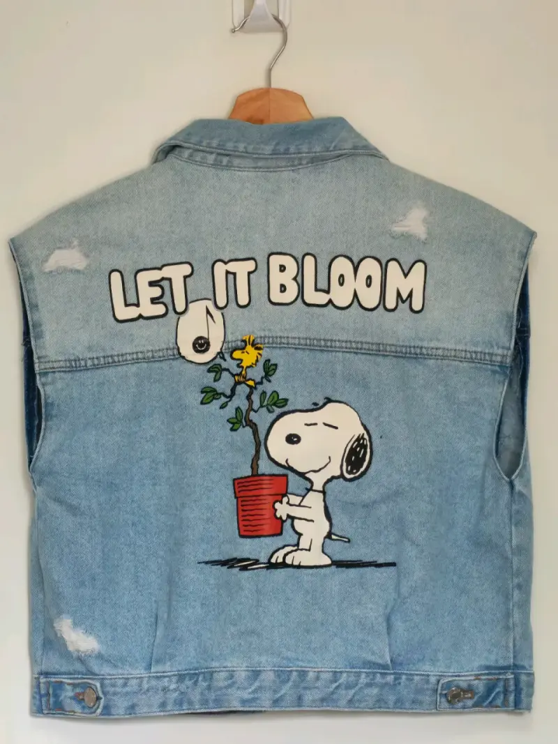 Chaqueta de mezclilla Zara Snoopy para niños - 2