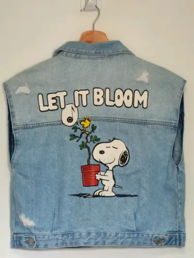 Chaqueta de mezclilla Zara Snoopy para niños - miniatura 2