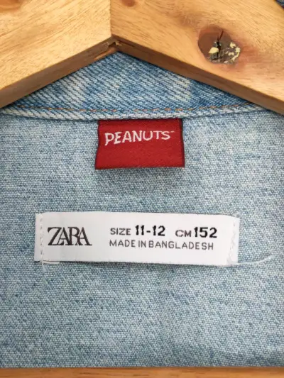 Chaqueta de mezclilla Zara Snoopy para niños - miniatura 3