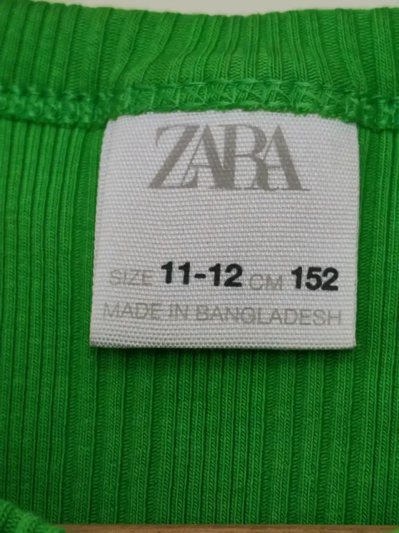 Polera sin mangas verde Zara para niña - 2