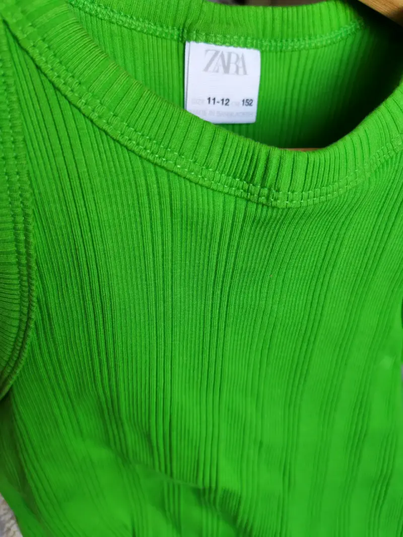 Polera sin mangas verde Zara para niña - 3