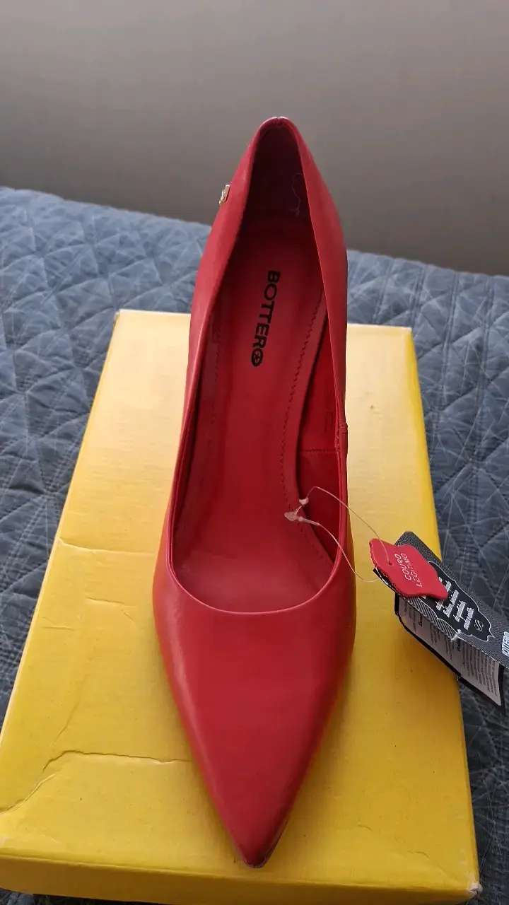 Zapatos de tacón rojo Bottero de cuero legítimo - 2