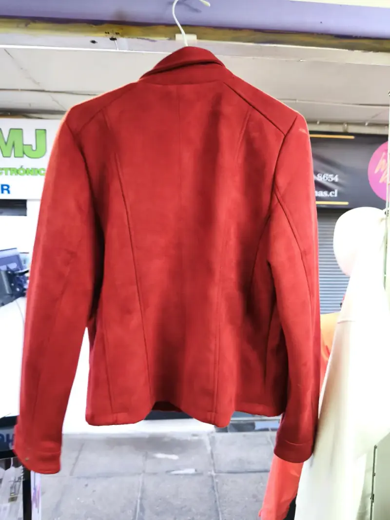 Chaqueta roja de mujer con cierre FSP - 2