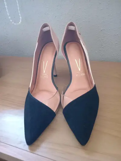 Zapatos de tacón Vizzano bicolor elegantes - miniatura 1
