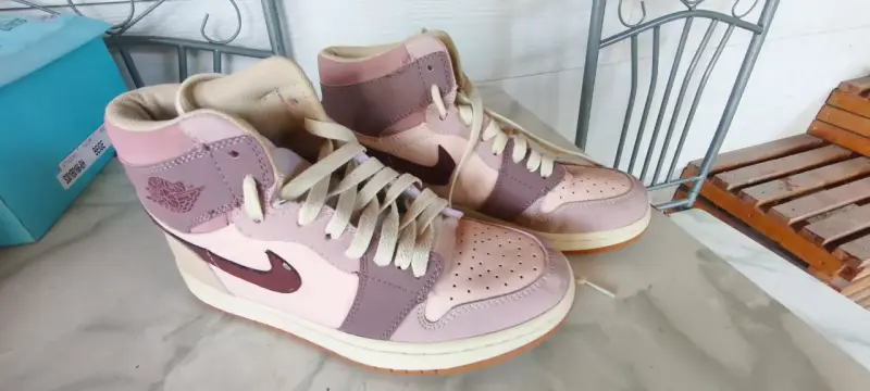 Zapatillas deportivas altas color rosa y morado - 2