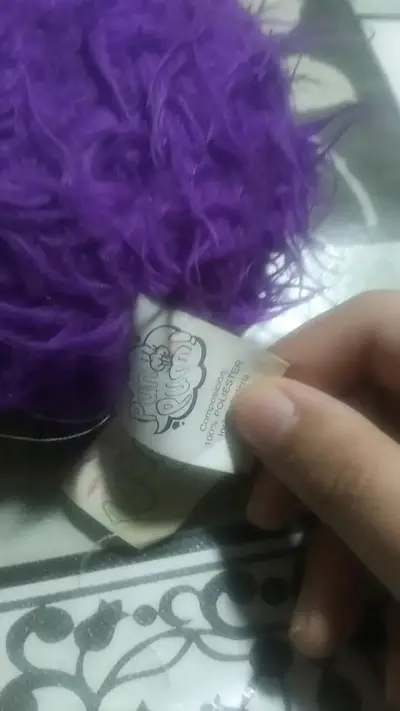 Peluche monstruo morado con un ojo - miniatura 3